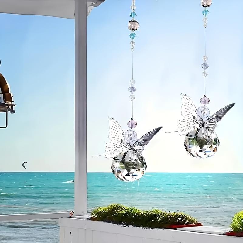 A beautiful butterfly crystal sun catcher in a set, perfect as a home decoration for Valentine's Day or birthday gifts