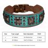 Luxury Genuine Leather Dog Collar 2inch Wide Cool Spikes Durable Collars for Medium Large Dogs German Shepherd Pitbull Correa