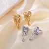 Sweet And Exquisite Melting Heart Decorative Stud Earrings Suitable For Women To Wear Clothes For Summer Travel