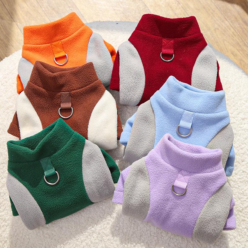 Fleece Lined Thermal Pet Clothing for Dogs and Cats Small Breeds Corgi Autumn Winter Cold Weather Warm Comfortable Active Wear