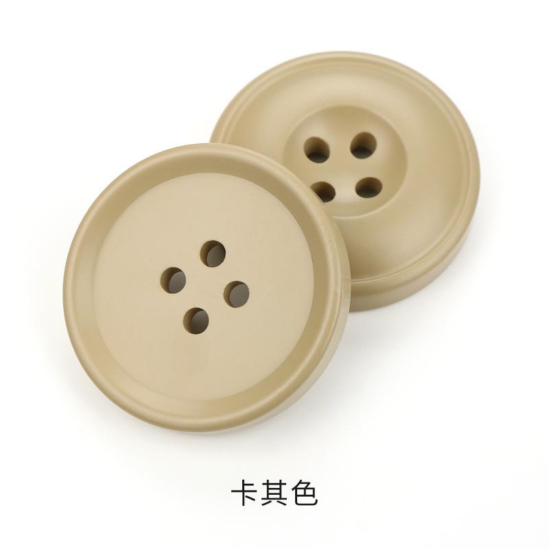 Farbige Harzknöpfe, Runde Vierlochknöpfe, Kleidung, Pullover, Trenchcoats, Anzüge, Mäntel, Einfarbige Deko-Accessoires, Accessoires