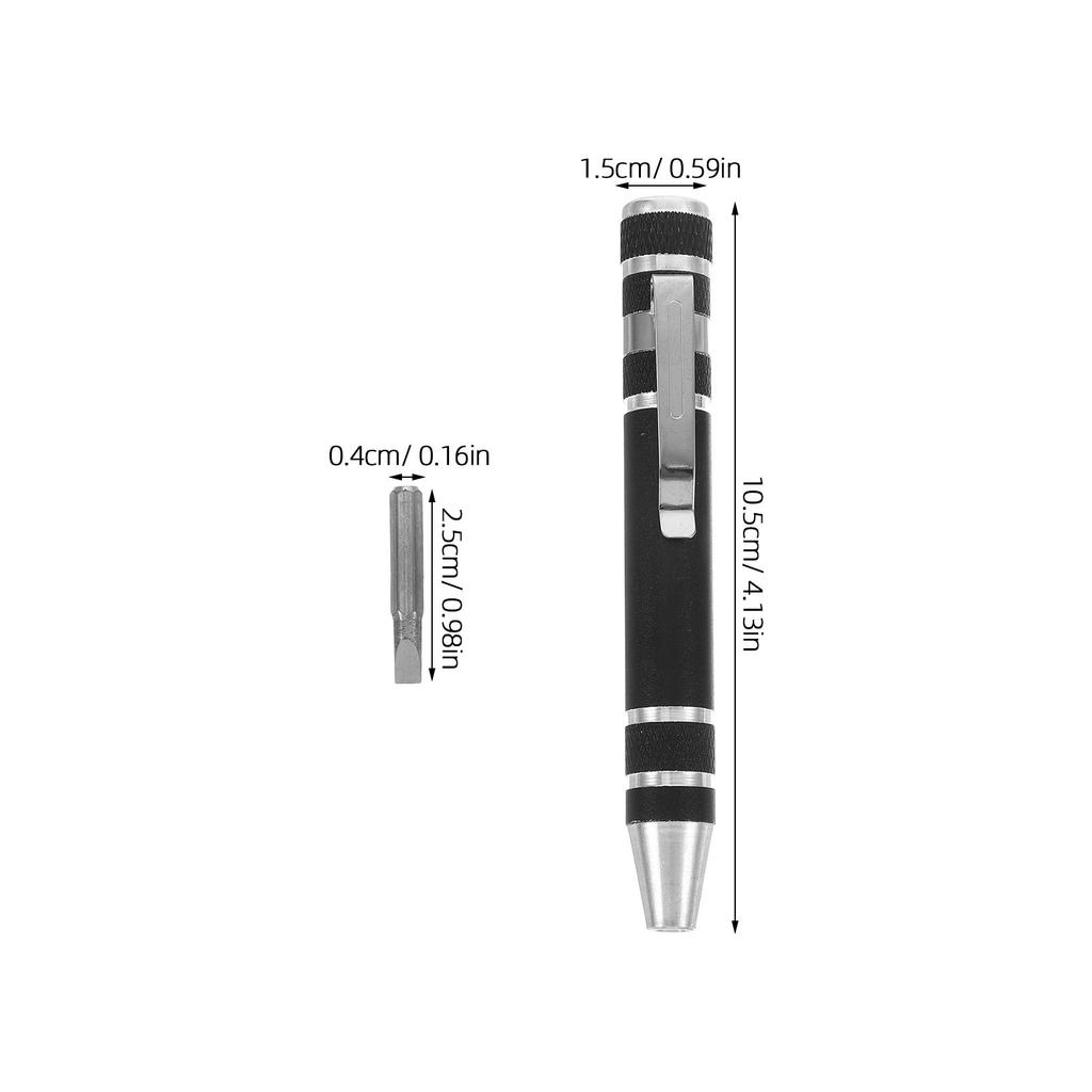 Screwdriver 8-in-1 Mini Pen Kit Magnetic Repair Tools Eyeglasses Multi-bit Combination