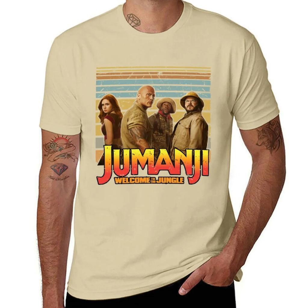 Jumanji T-Shirt Oversizeds for a Boy Anime Figures Vintage T Shirt Men
