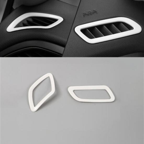 Dashboard L&R Air Outlet Vent Cover 2* For Jeep Renegade 2015- Bright White