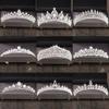Coroana si tiara cu stras de cristal de culoare argintie Accesorii pentru par pentru nunta Diademi pentru mireasa Coroana pentru par Coroana nunta Diadem femei