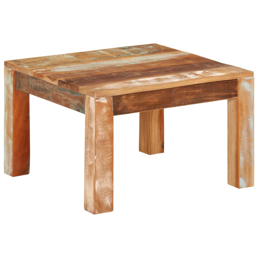 Coffee Table 55 x 55 x 35 cm Solid Reclaimed Wood