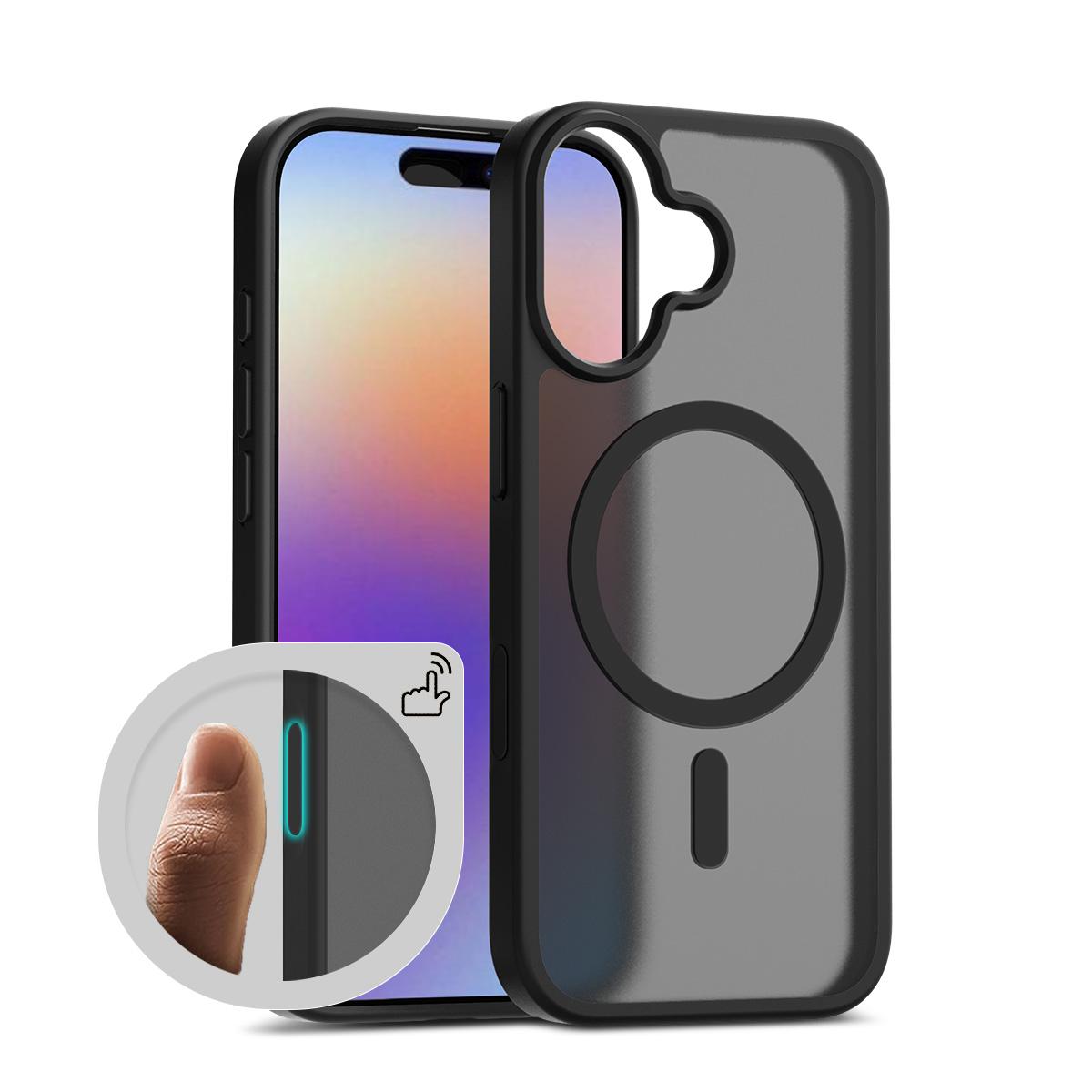 

Черный Чехол-Кнопка Управления Камерой для Magsafe Iphone 17 Air 17 Pro 16 Pro Max 16 Plus 16 Pro 17 Pro Mag Safe MaxМатовый Шелковистый Чехол для Телефона iphone 17 pro max чёрный