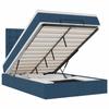 Maison Exclusive - Cadre de lit ottoman avec matelas bleu 120x190 cm tissu
