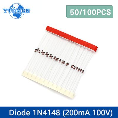 50/100 Stück IN4148 Schaltdiode 200mA 100V DO-35 Dioden-Kit