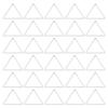 30pcs Stainless Steel Open Bezel Pendants Jewelry DIY Hollow Frame for Resin Jewelry MakingTriangle L