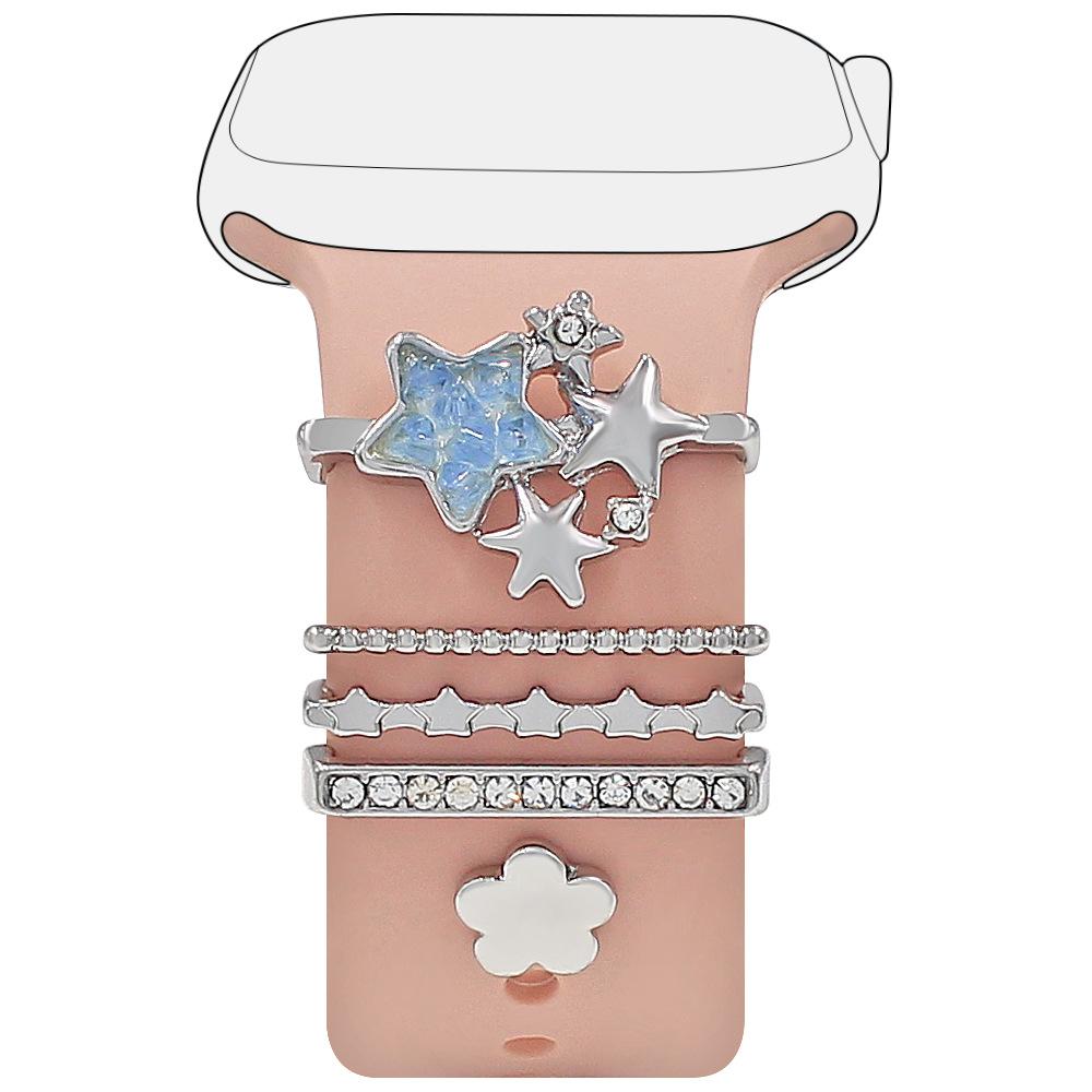 

5шт ремешок декоративный инструмент ремешок для часов орнамент металлический ремешок аксессуары для ремешка Apple Watch