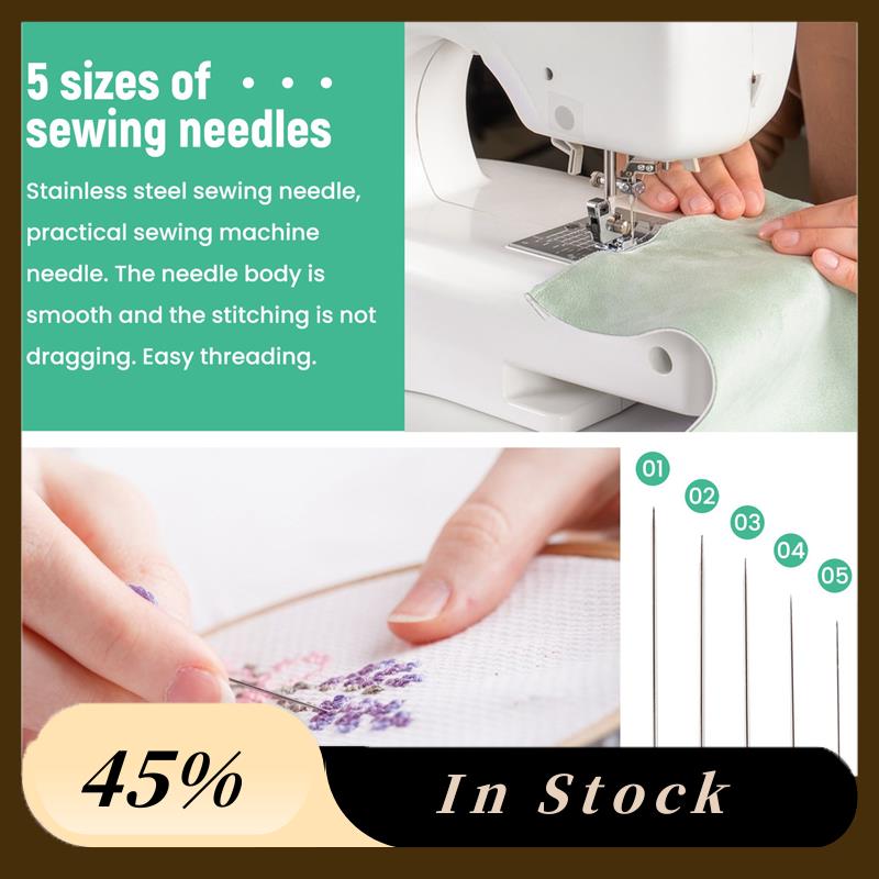A60Z Top 25 Large Eye Stitching Needles - 5 Sizes Big Eye Hand Sewing Needles In Clear Storage Tube For Stitching, And Crafting серебряный