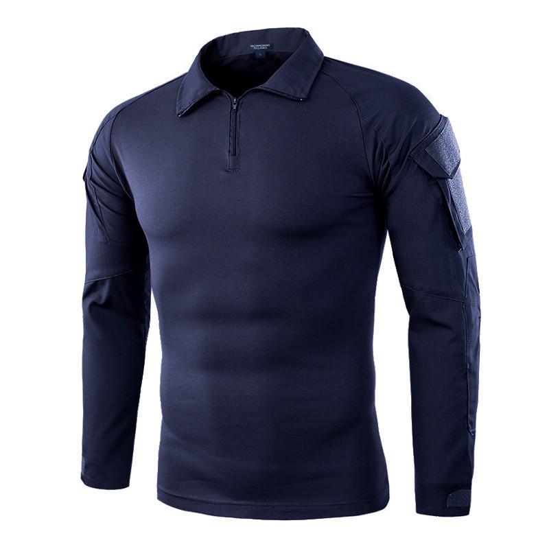Mens Long Sleeve Tactical Shirt G2 Camo Outdoor Hiking Training Breathable Wear-resistant
