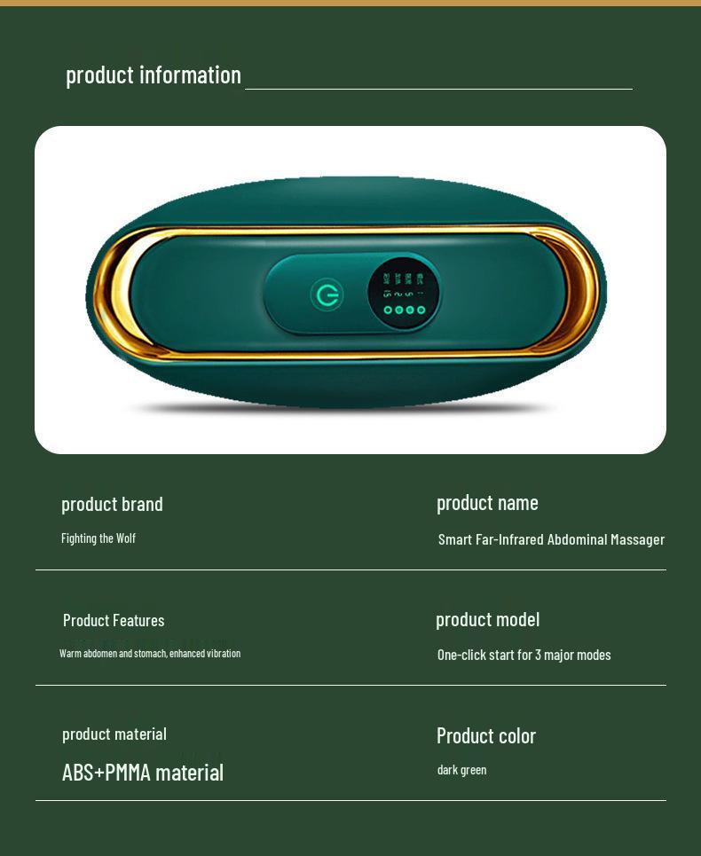 Vibrating Heating Waist Massager for Abdominal Fitness