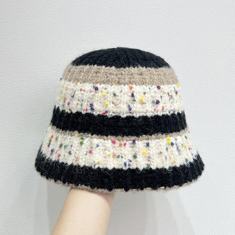 

Вязаная шапка-рыбачка для женщин, осенне-зимняя, теплая, с защитой ушей, универсальная пряжная панама one size