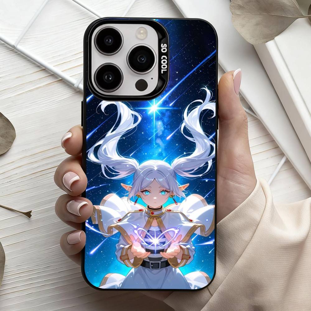 

Manga Frieren Beyond Journeys End Phone Case For iPhone17,16,15,14,13,12,11 Plus,Pro Max Candy Silver Plated Inside Cover iPhone17air