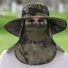 360 stupňů ochrana Zemědělská pracovní čepice Plážová čepice s širokým okrajem Módní rybářská čepice Unisex