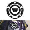 Universal Motorcycle Fuel Cap Decal With Carbon Texture Easy Installation Fuel Tank Protector for Most Sport Bikes
