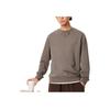 Li Ning China Color Series Solid Color Crew Neck Pullover Casual Long Sleeve Sweatshirt Men sweatshirt Tree-Gray Brown AWDU657-5