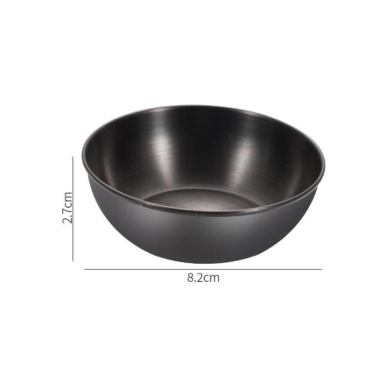 Stainless Steel Sauce Dish Seasoning Dish Hot Pot Dipping Bowl Small Food Sauce Cup Sushi Vinegar Soy Saucer Appetizer Tray