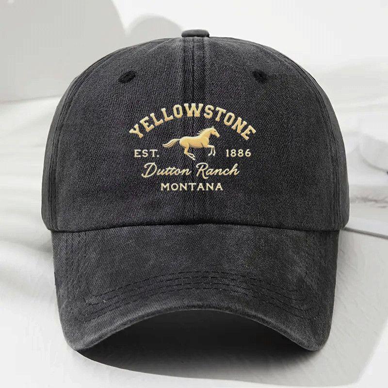 Printed Year of the Horse Hat Men's and Women's Baseball Caps Versatile Men's Hats Outdoor Peaked Hats Sun Hats