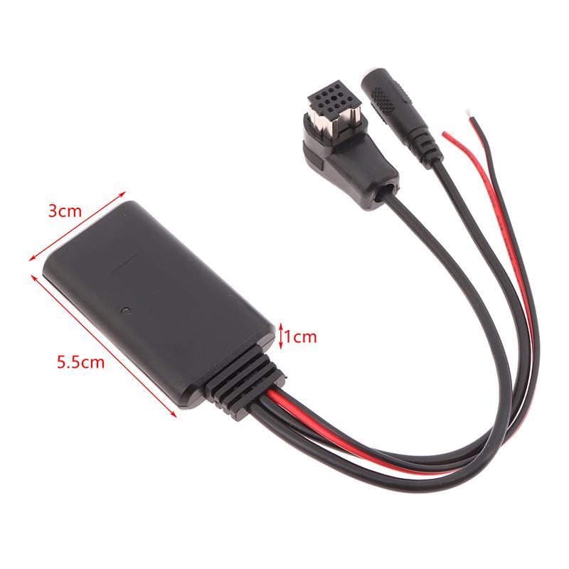 1 szt. Odbiornik Audio Bluetooth do Samochodu + Mikrofon do Radia Ip-Bus 12Pin Adapter Odbiornika Aux Bluetooth 5.0 Adapter Kabla Audio Aux-In