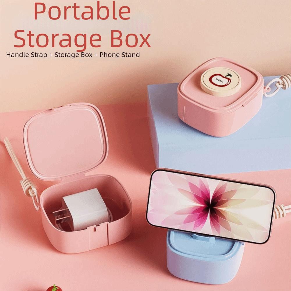 Multi-functional Data Cable Storage Box Cosmetic Storage Box  for Earphone Hair Clip Hair Tie
