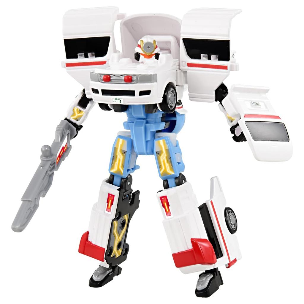 TAKARA TOMY Tomica Job Laborer TJB03 Medibraver Toyota Himedic Ambulance Mini Car Toy for Ages 3 and Up