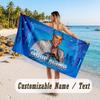 Custom Name Large Beach Towel,Central Cee Quick Absorbent Towel For Outdoor Travel Poolside