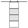 VidaXL Sliding Door Hardware Kit Tempered Glass Aluminum, Sliding Door On Rail, Sliding Door 3332998