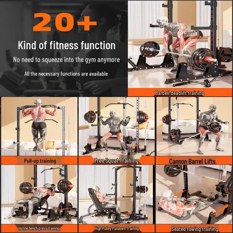 YANBO Weightlifting Bench & Squat Rack System