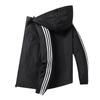 Giacca da Uomo Primaverile con Cappuccio Casual Sportiva Tre Strisce Top Sottile Abbigliamento da Uomo alla Moda