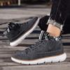 Fashion Classic Fashion Yellow Men's Work Shoes Breathable Leather Casual Shoes for Men Lace-up High-top Shoes Men Zapatos Para Hombres
