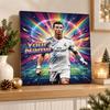 Cristiano Ronaldo Vlastní jméno Text 5D Diamantová malba Sada DIY Plné vrtání Diamantové umění Dekorace