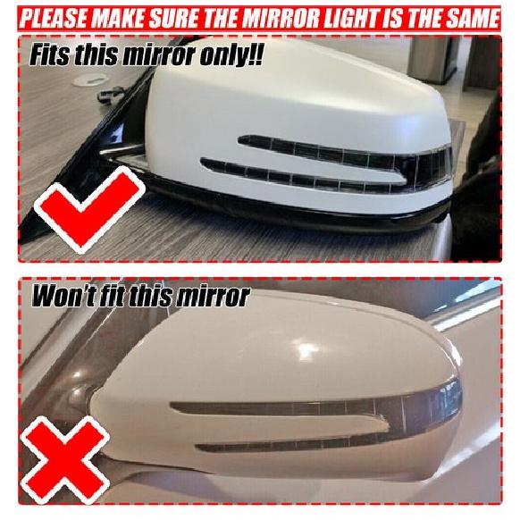 1 Pair Mirror LED Indicator Turn Signal Light For Mercedes Benz W204 W212 W164