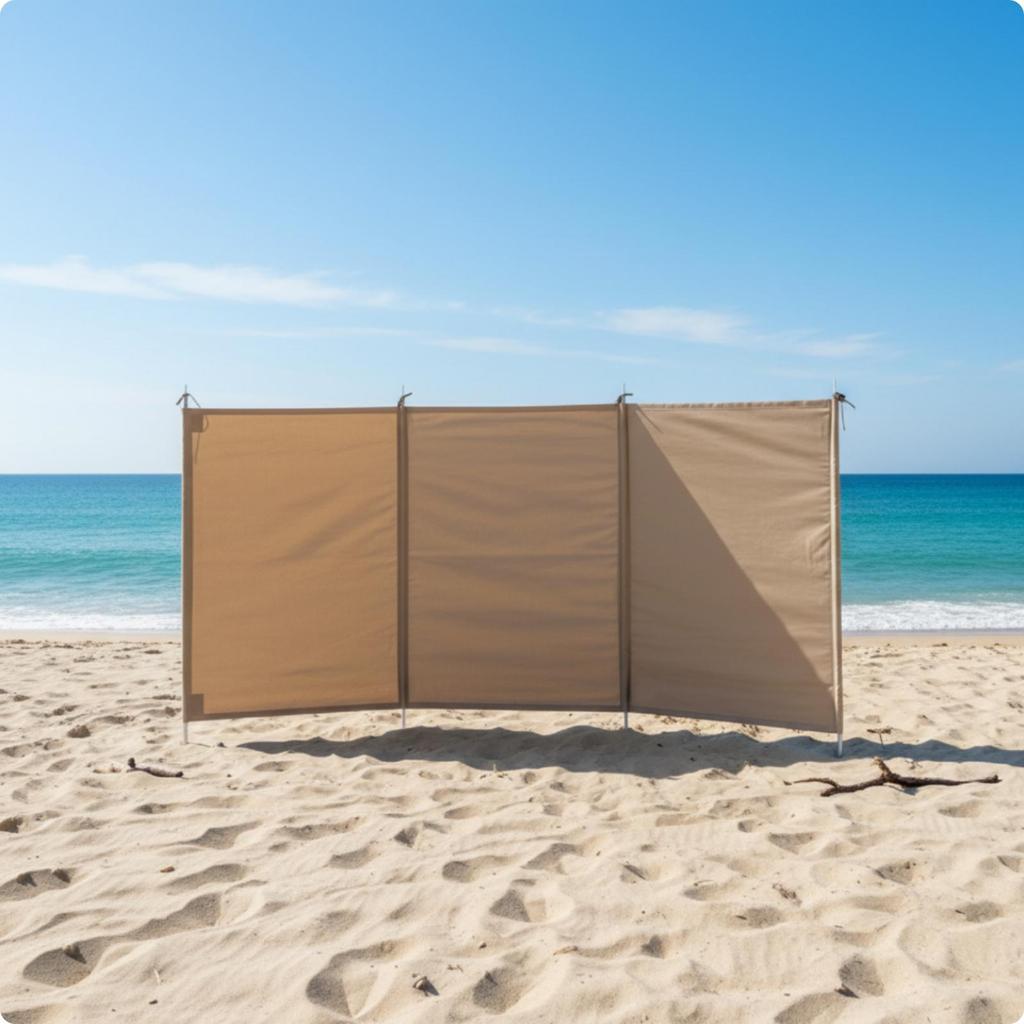 Outdoor Windbreak Screen Oxford Cloth Fiberglass Windbreaker Tent Panel for