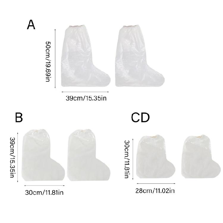 Pack Of 5 Rain Shoe Sleeves Quick Dry Protections Against Mud Water Rain Sock for Various Shoe Type