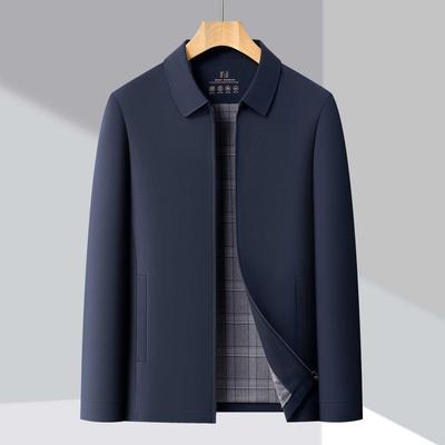 Men's High-End Business Casual Lapel Jacket - Spring/Autumn Lightweight Versatile Coat