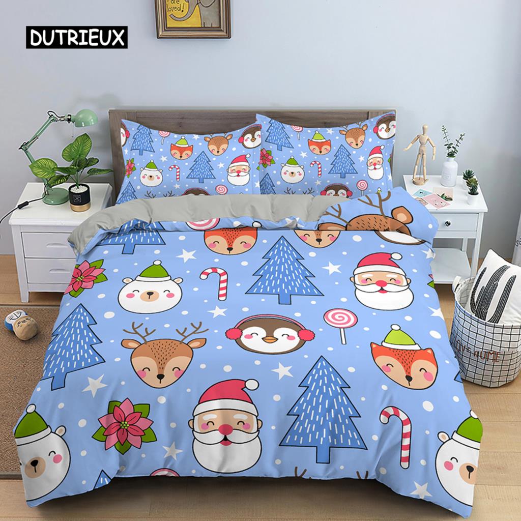 Duvet Cover Merry Christmas Bedding Set Christmas Decorations for Home Christmas Ornaments Xmas Navidad Gifts Happy New Year