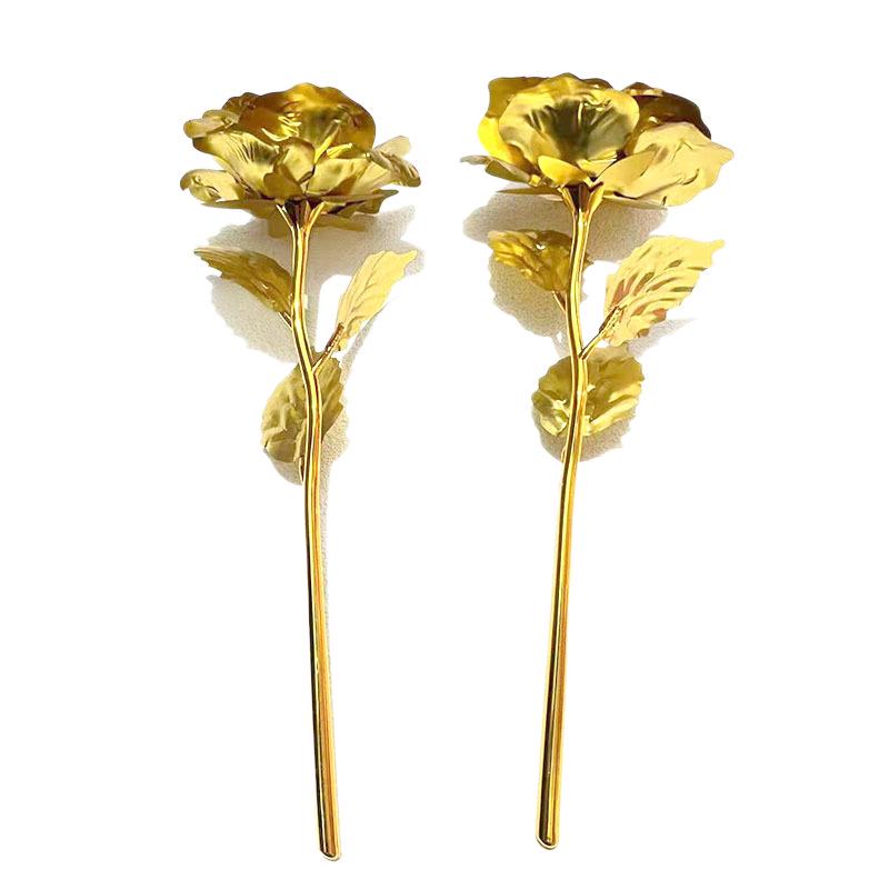 Iridescent Gold Foil Rose – Perfect Women's Day or Valentine's Day Gift