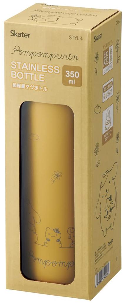Skater Mug Bottle Pompompurin 350ml Ultra Light Stainless Steel Water Bottle Sanrio STYL4-A