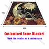 Skull Moon Sun Art Print Blanket Warm Soft Fluffy Kids Adult Luxury Gifts for Sofa Bed Home Outdoor Travel Camping Blanket