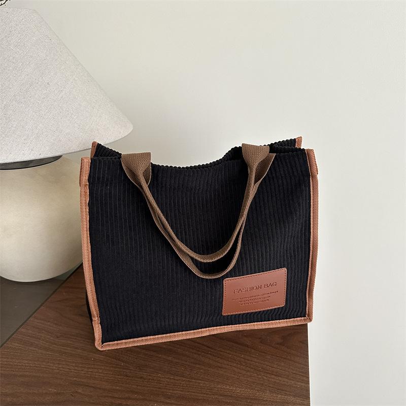 College students class bag tote bag 2025 shoulder bag women's large-capacity simple casual handbag