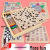 Magnetic 5-in-1 Game Board: Go, Five-in-a-Row, Flying Chess, Checkers, Chinese Chess - Educational Fun for Kids