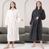 Women's Coral Fleece Thick Velvet Lined Bathrobe - Cozy Autumn/Winter Long Robe Pajamas