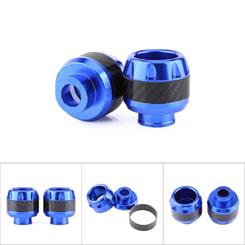 1 Pair of Carbon Motorcycle Front Fork Frame Sliders Crash