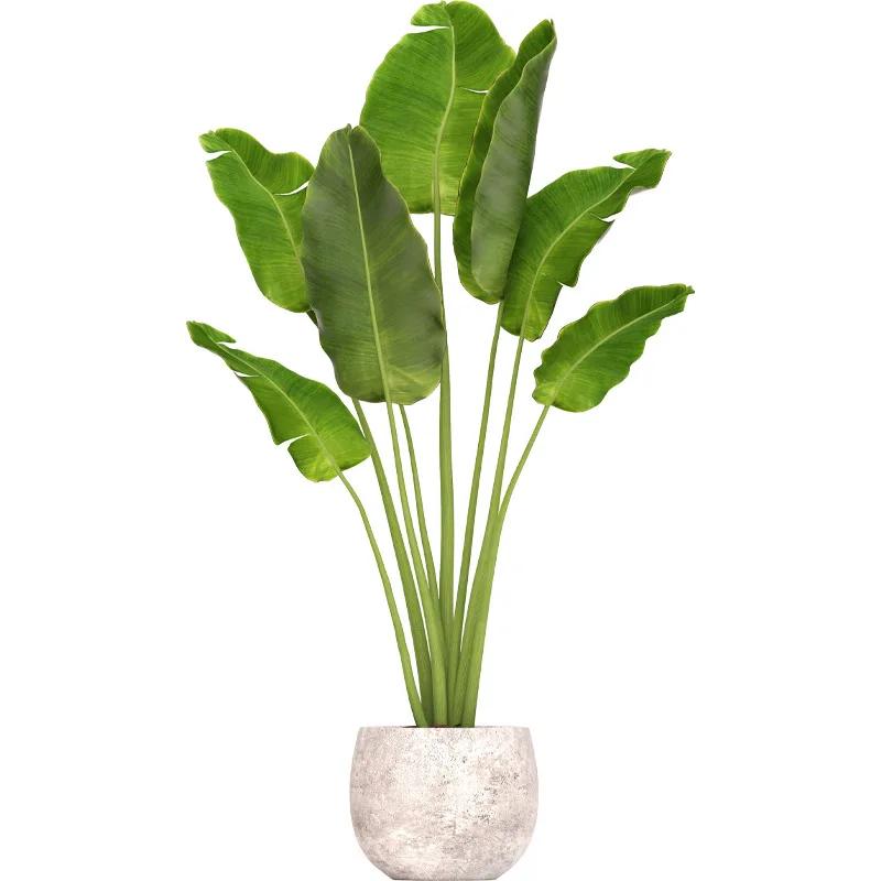 Waterproof Self-adhesive Green Plant Potted Wall Sticker Bedroom And Living Room Wall Decoration Stickers