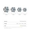 925 Sterling Silver Basic Sparkling Round Stud Earrings Classic Crown Hypoallergenic Wedding Jewelry for Women