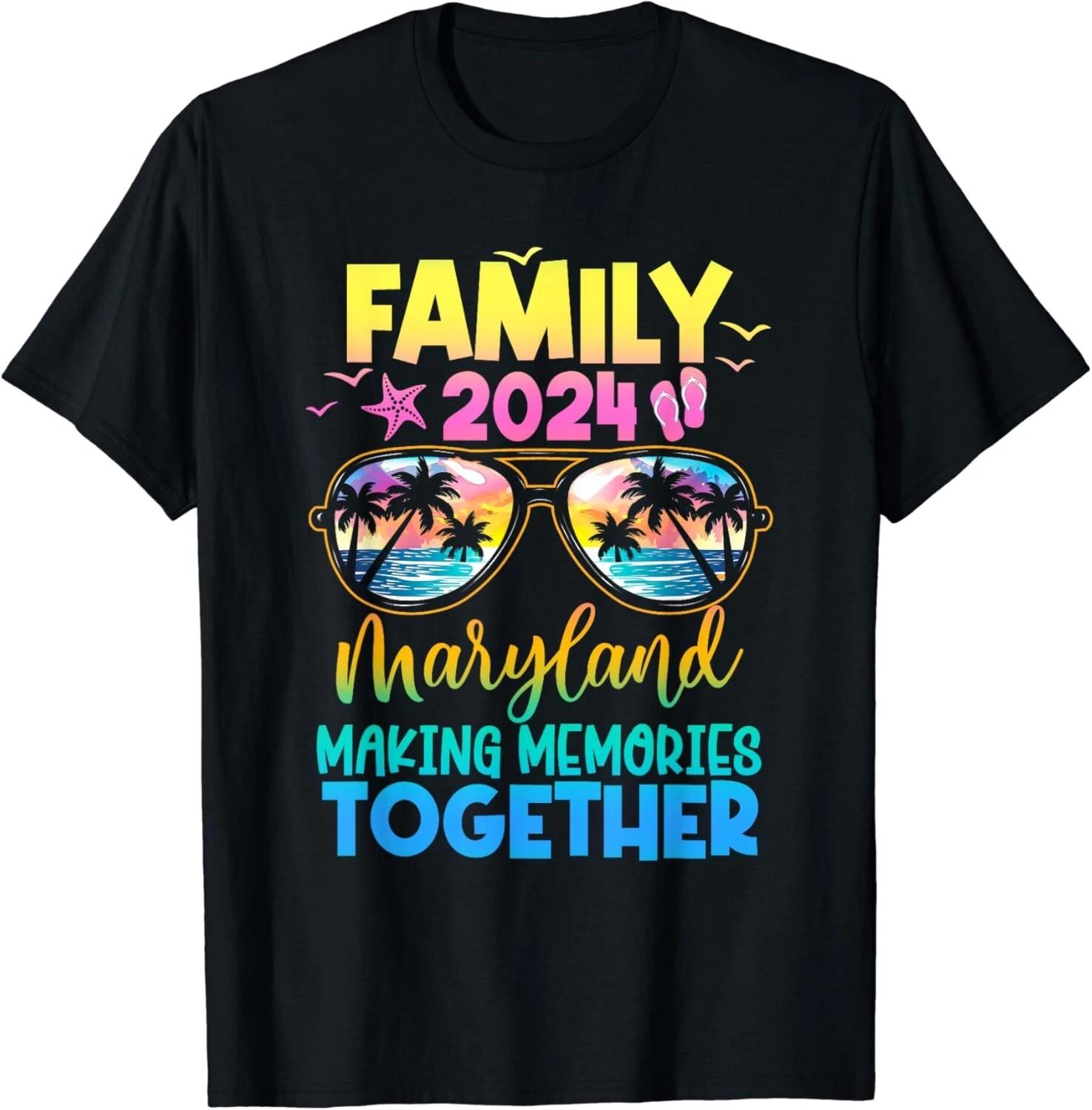 Family Vacation Maryland 2024 Summer Holiday Matching Gift Unisex T-Shirt 2XL