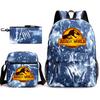 ONE PIECE heat transfer schoolbag primary school student printed backpack large capacity backpack backpack pencil case